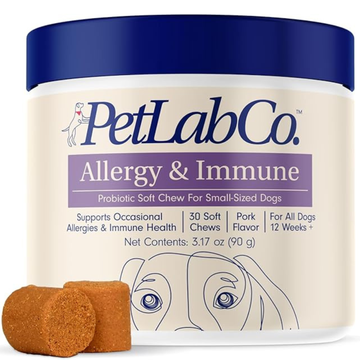 PetLab Co. Allergy & Immune Probiotic Chews for Dogs | Itch, Allergy & Gut Support – 30 Chews